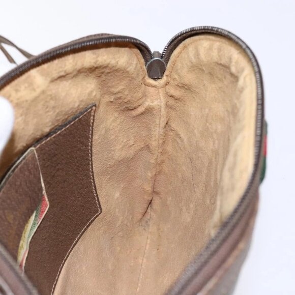 GUCCI GG Supreme Web Sherry Line Shoulder Bag PVC Beige 904 02 047 Auth bs28432 - Picture 12 of 16